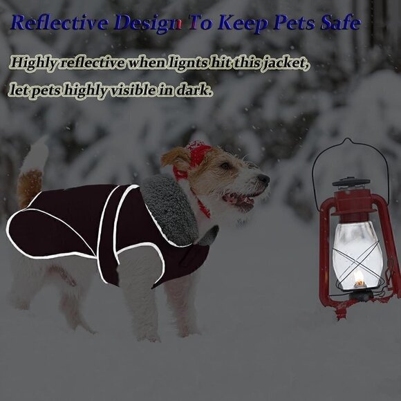Dogcheer Waterproof Winter Coat - Reflective, Warm Jacket for Cold Weather Fun - Picture 4 of 12